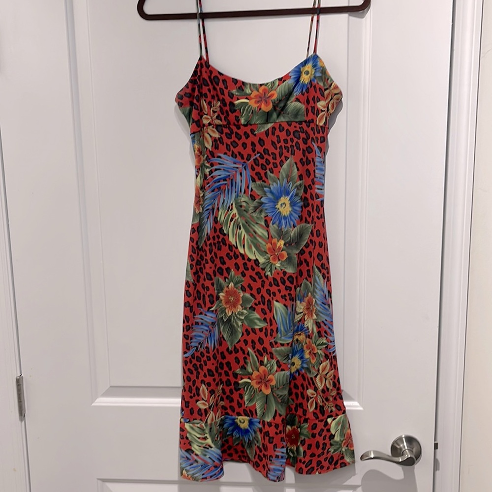 BCBG dress, tropical floral! Wore it vacationing in Miami, show stopper!